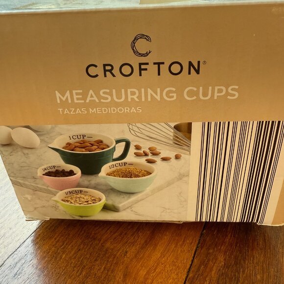 NEW Crofton Ceramic Measuring Cups 4 Piece Nesting Set - Picture 7 of 8